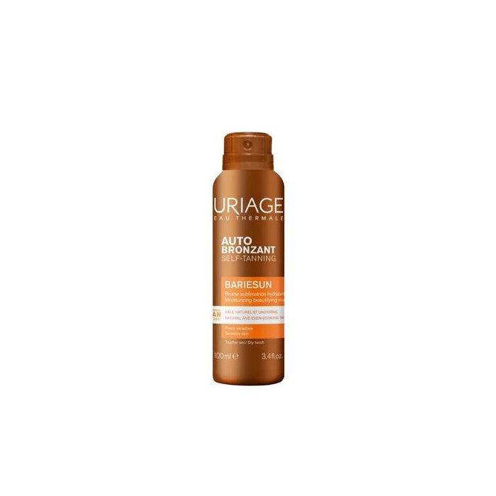 Uriage Brume Autobronzante multi-position spray bottle for natural tan