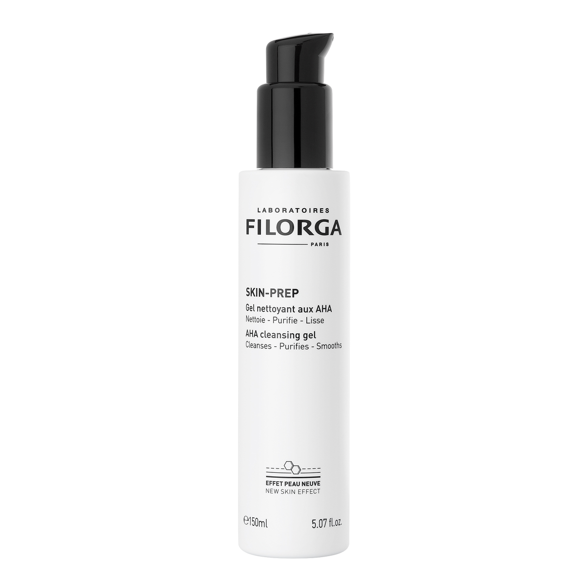 Filorga Skin-Prep AHA Cleansing Gel pump bottle for skin resurfacing