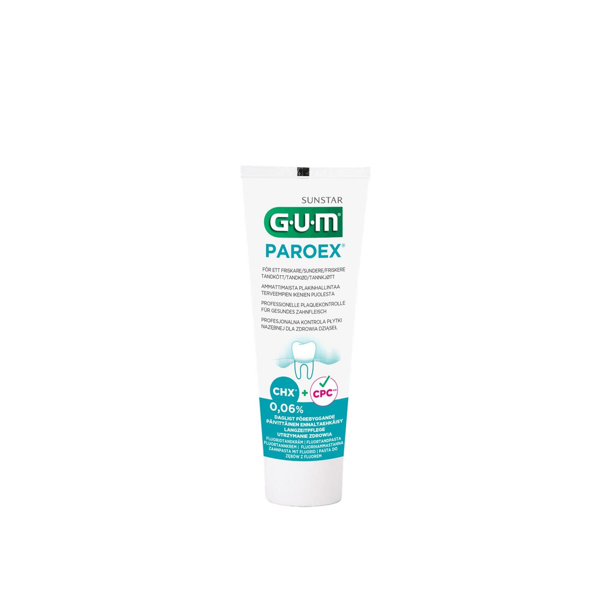 G.U.M Paroex Daily Prevention Oral Care Product Packaging