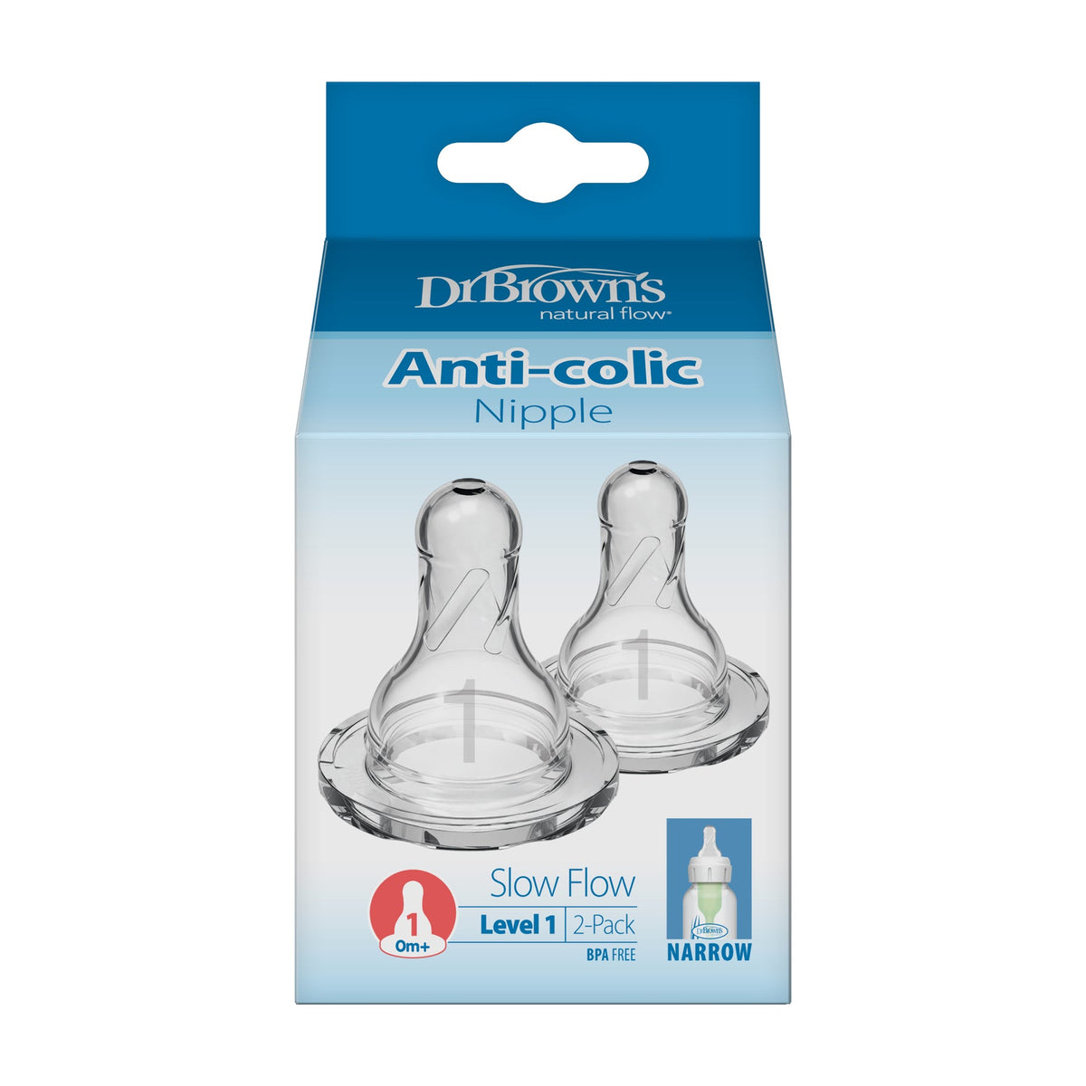 Dr. Brown's Dr Brown's Natural Flow Nipple 0m + (speed 1) Baby Product
