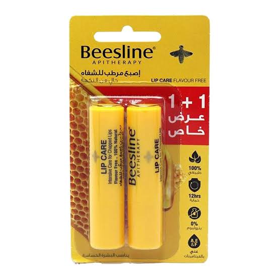 Beesline Flavour Free natural lip care balm value pack