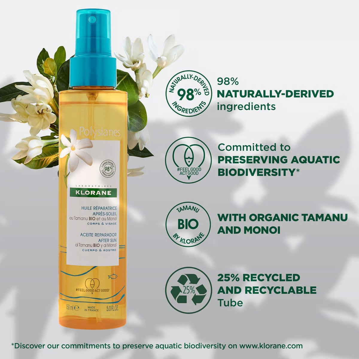 Klorane Polysianes After-Sun Repair Oil