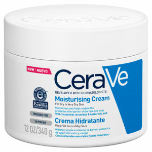 CeraVe Moisturizing Cream 340g tub for dry skin hydration