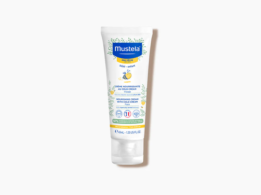 Mustela crème nourrissante au cold cream tube for dry baby faces