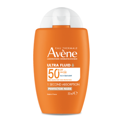 Avène Ultra Fluid Perfector Nude SPF 50+ tinted sun protection fluid for face