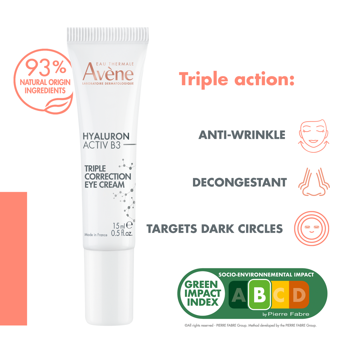 Avene Hyaluron Activ B3 Triple Correction Eye Care