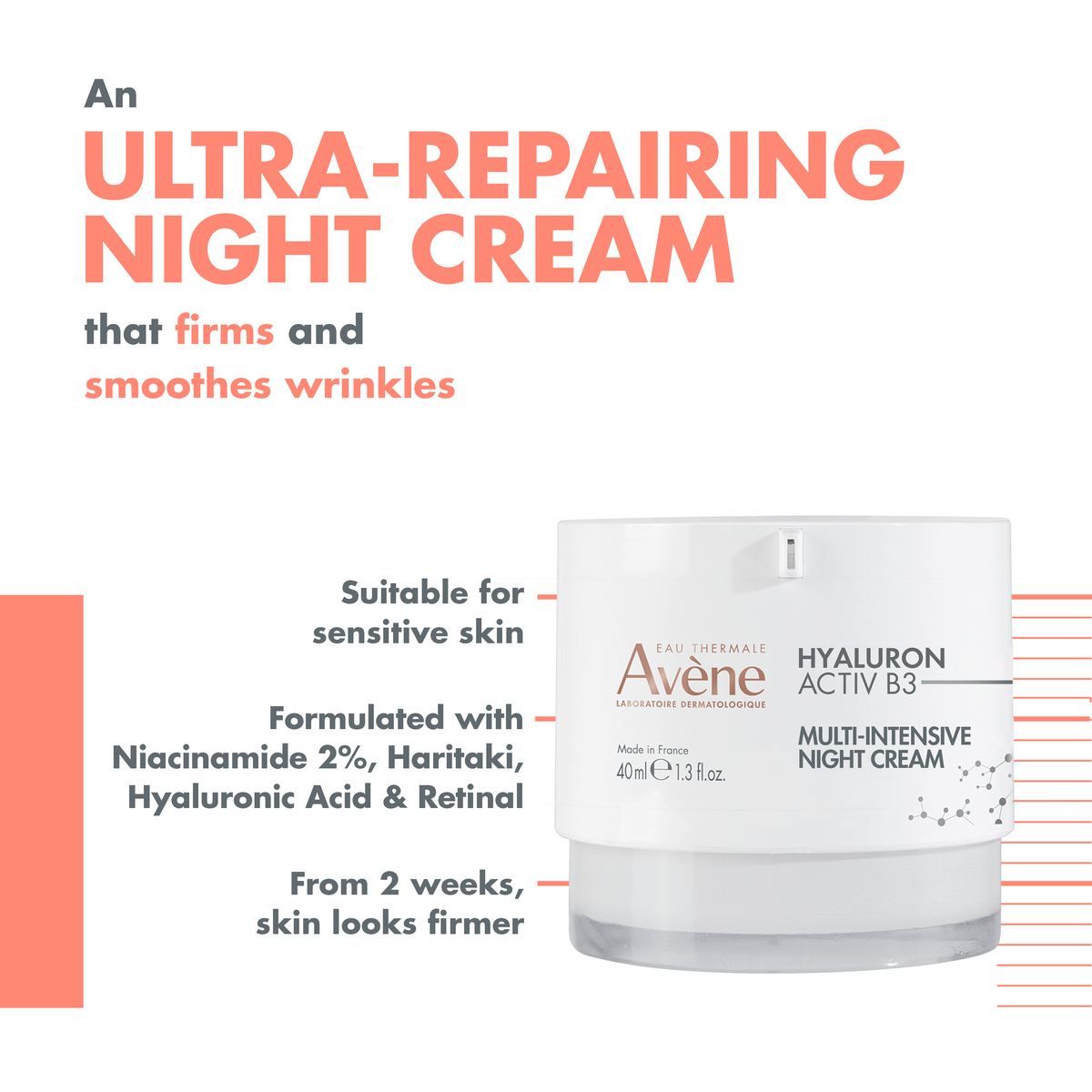 Avene Multi-Intensive Hyaluron Activ B3 Night Cream