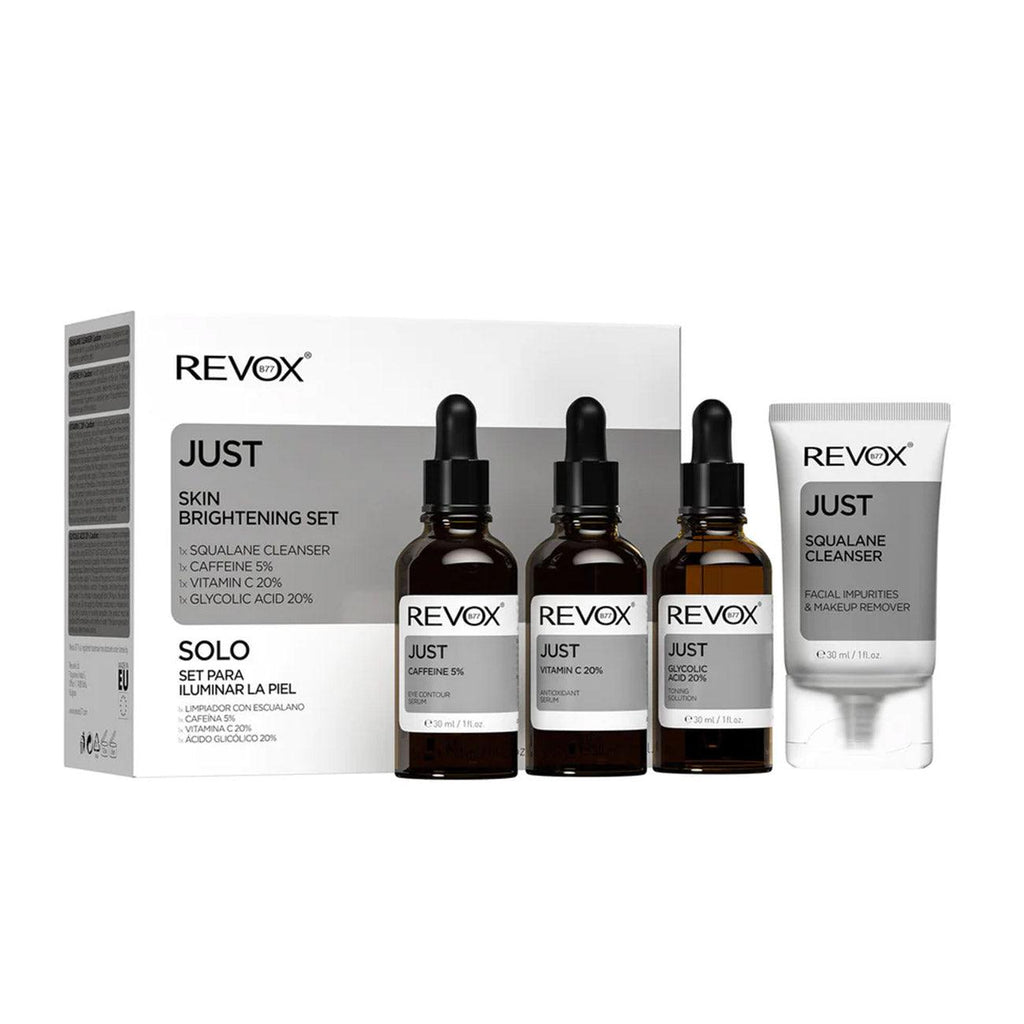 Revox Just Skin Brightening Set box for dark spots and dull skin