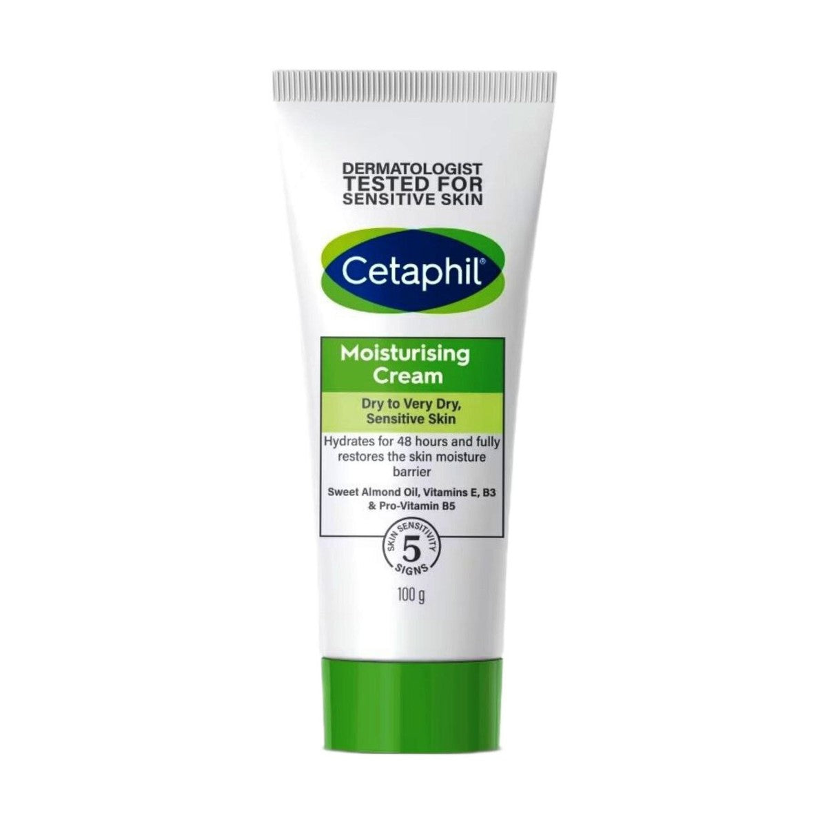 Cetaphil Moisturizing Cream 100g tube for dry sensitive skin