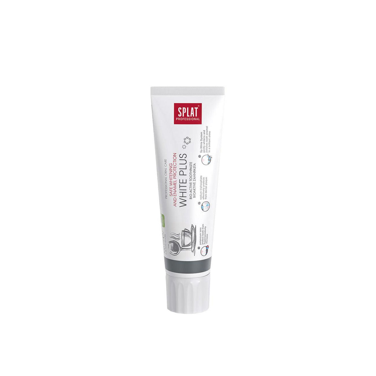 Splat White Plus Oral Care Product Packaging