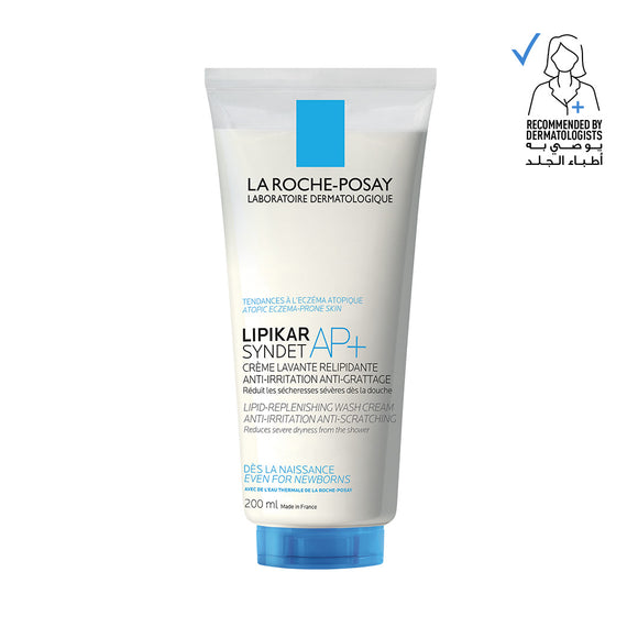 La Roche-Posay Lipikar Syndet AP+ 200ml cream wash tube for dry skin